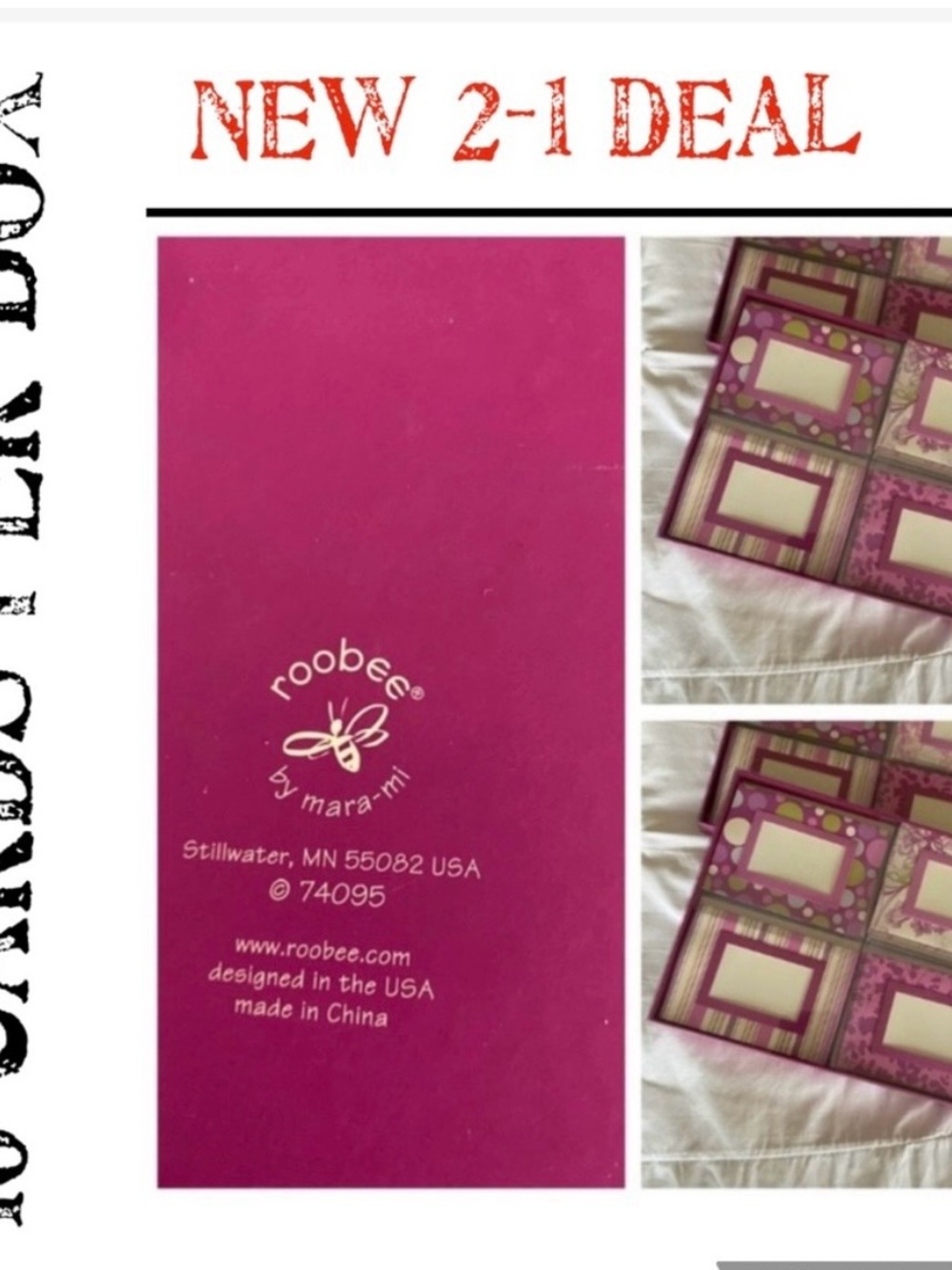 2-1 Deal Roobee by Mara-Mi Pink card set